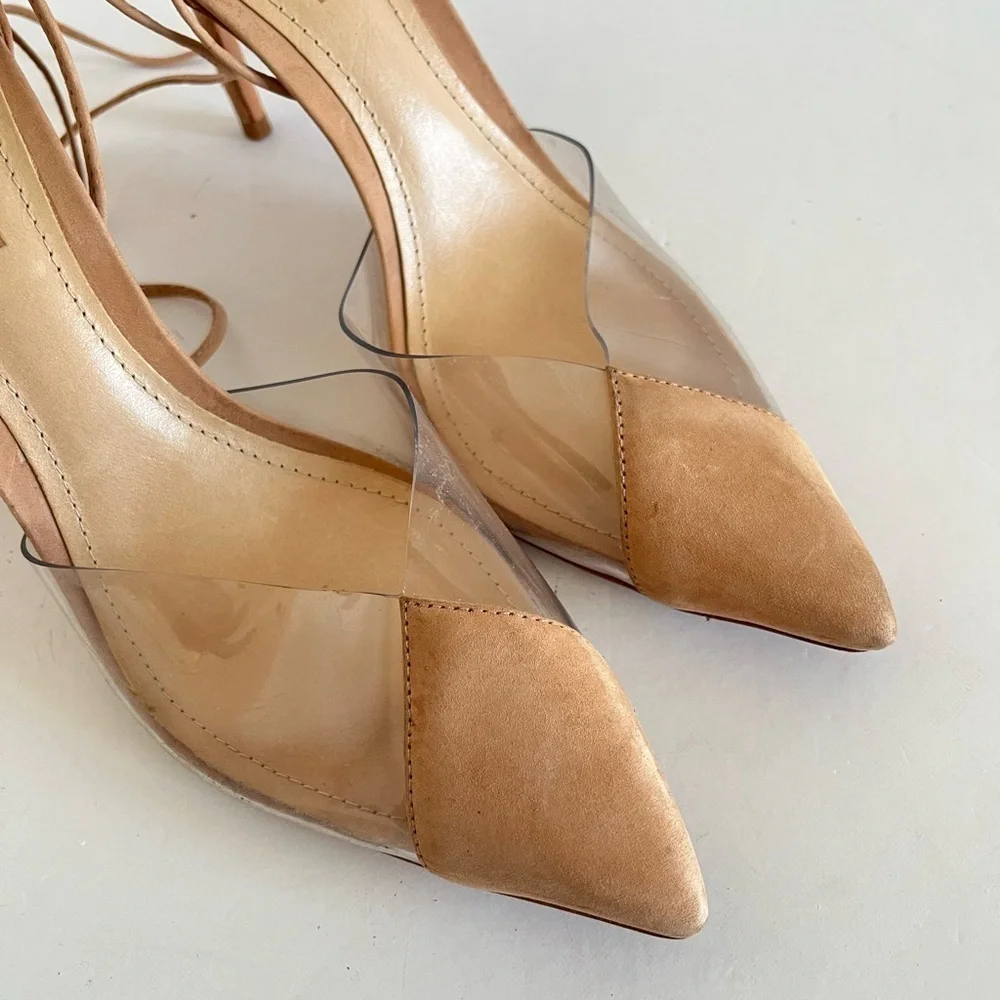 SCHUTZ tan suede
